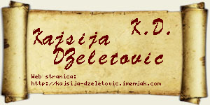 Kajsija DŽeletović vizit kartica